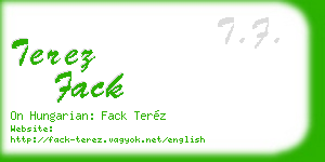 terez fack business card